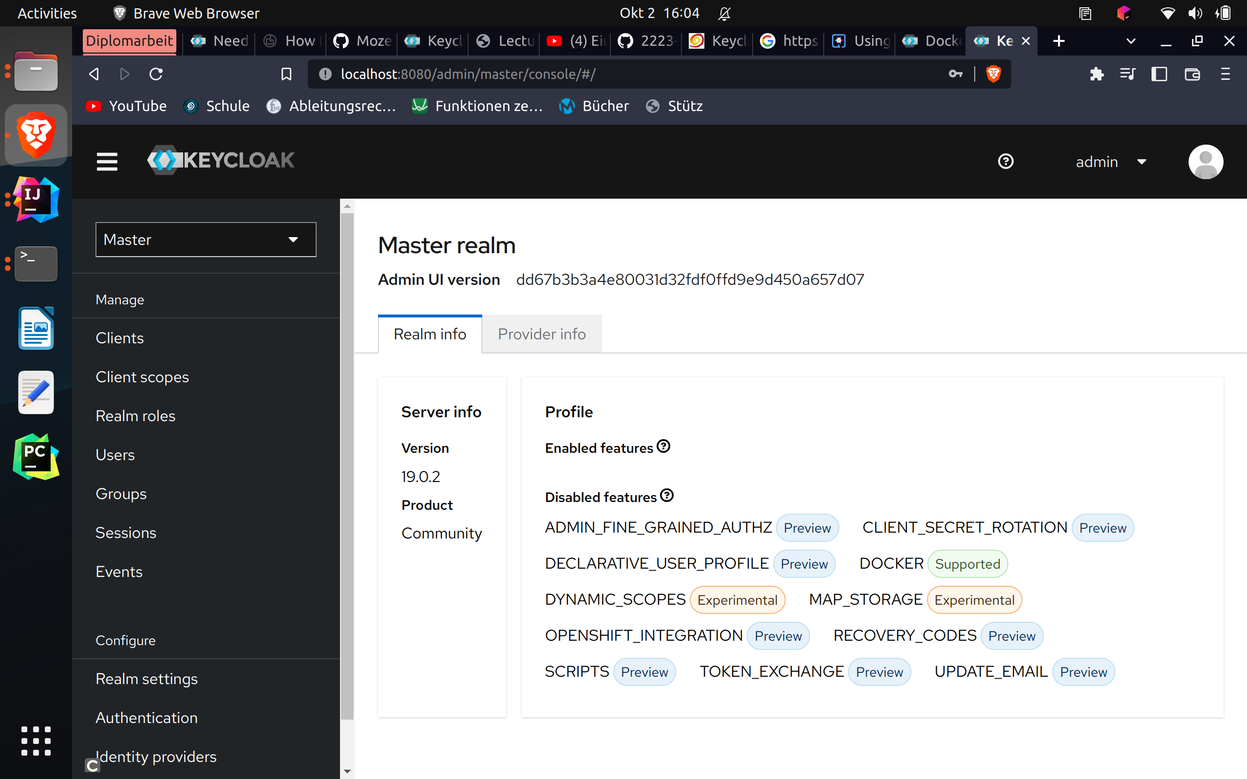 Keycloak   Keycloak Version19 